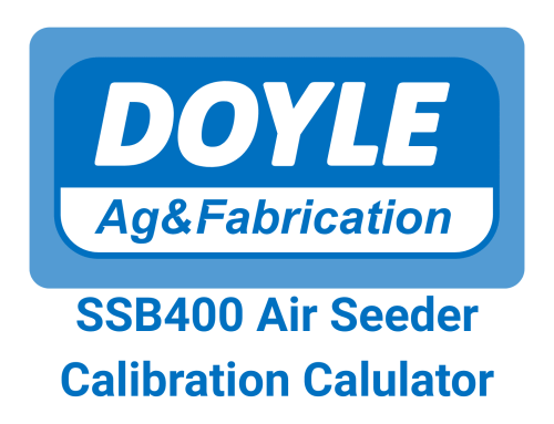 SSB400 Air Seeder Calibration